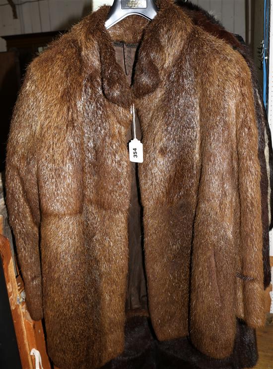 Ladies Raccoon jacket